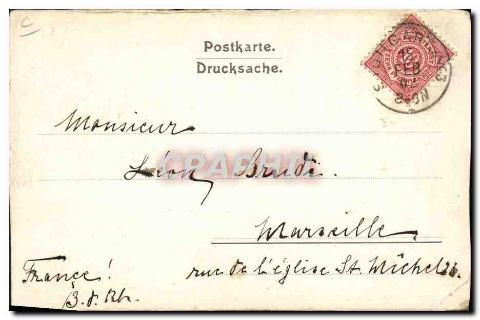 Stuttgart — Incendie du Hoftheater — Verlag Paul Hauser, n° 147 — Reverso