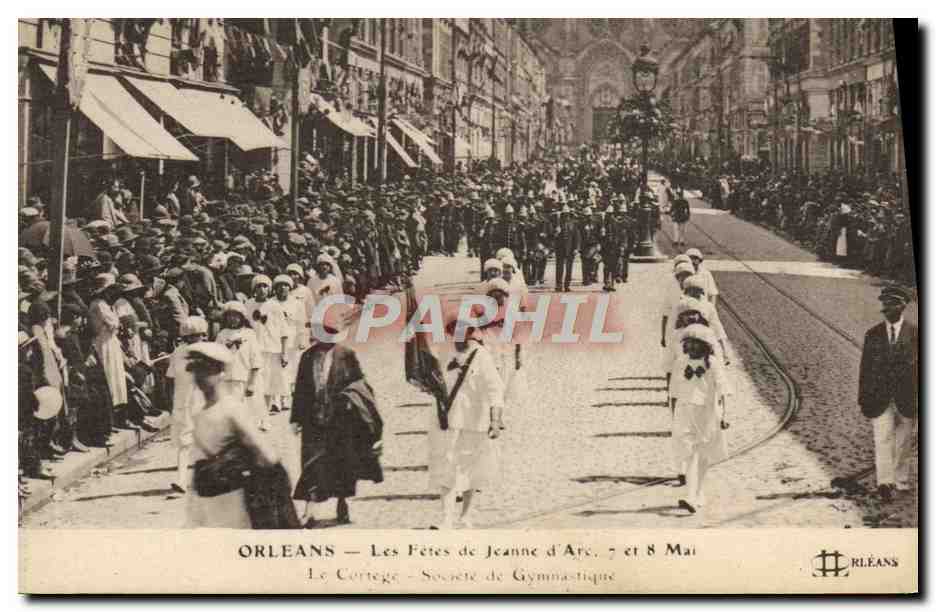 Orléans — Les Fêtes de Jeanne d'Arc, 7 et 8 Mai — Le Cortège — Société de Gymnastique