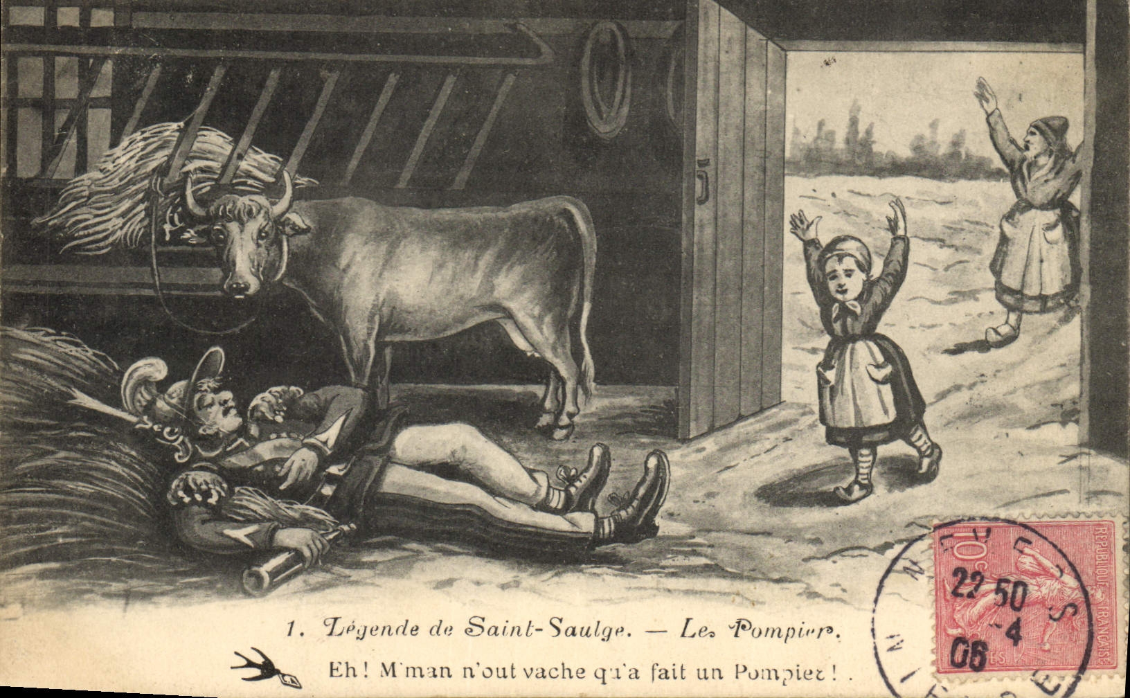 Légende de Saint-Saulge — Les Pompiers — Éditeur non identifié, n° de série non visible
