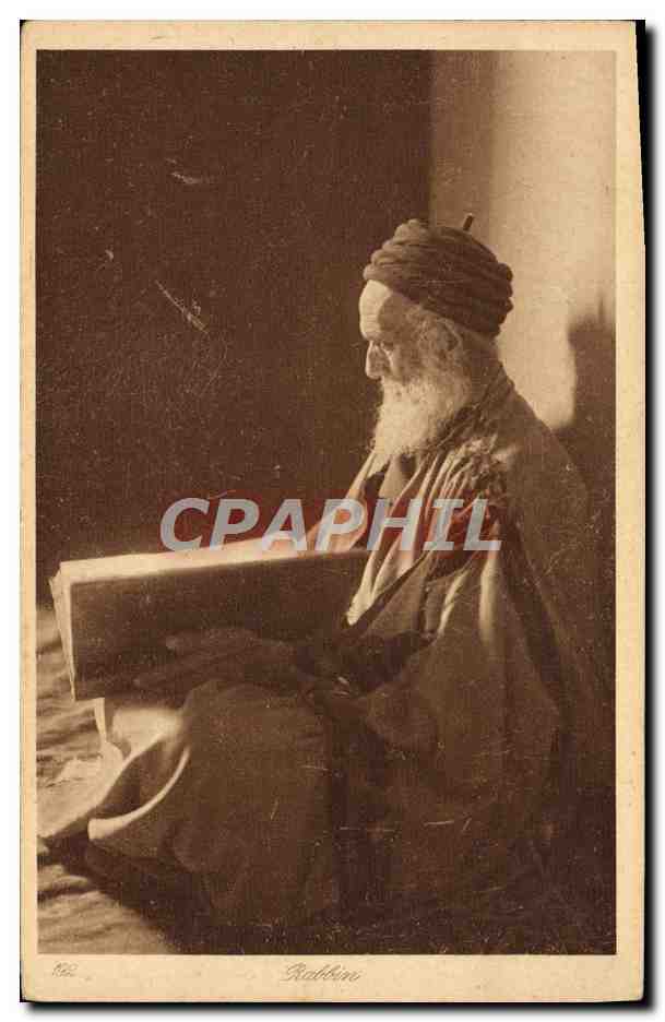CPA Judaica Juif Maroc Rabbin 