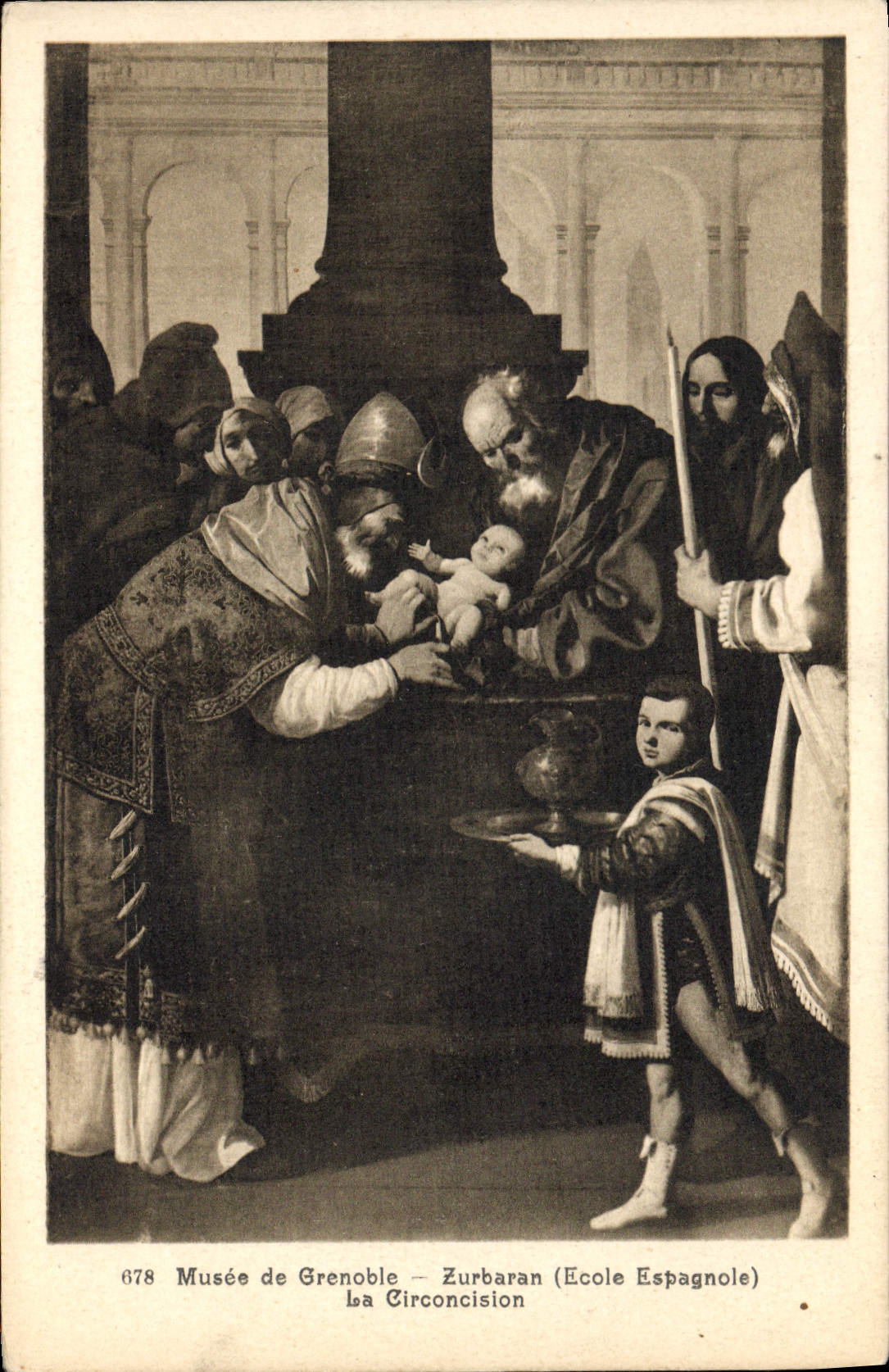 La Circoncision — Musée de Grenoble — Zurbaran (École Espagnole) — n° 678
