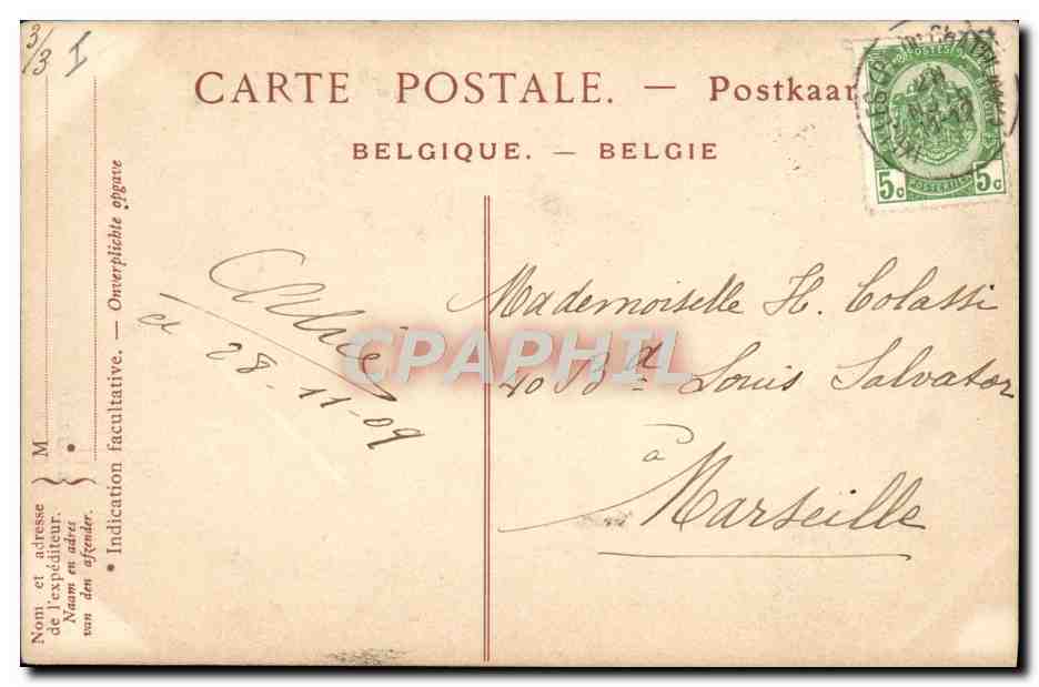 La Fuite en Égypte — Musée Wiert — ND Phot. — Rückseite