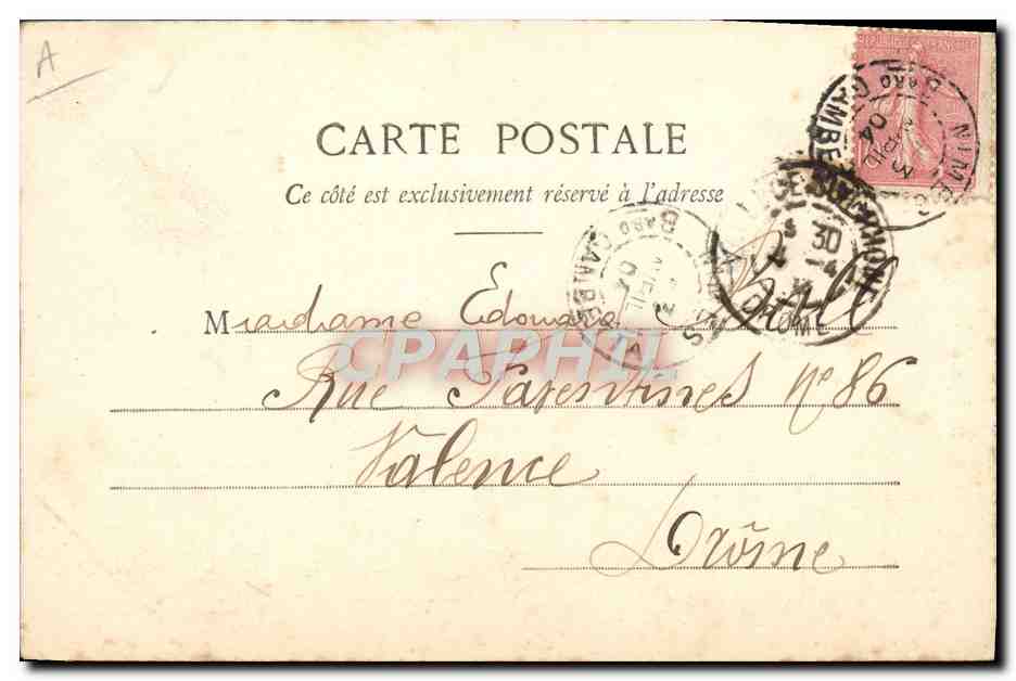 Nymphes et Naiades — Sujet : sirène — Phototypie A. Bergeret & Cie, Nancy — Verso