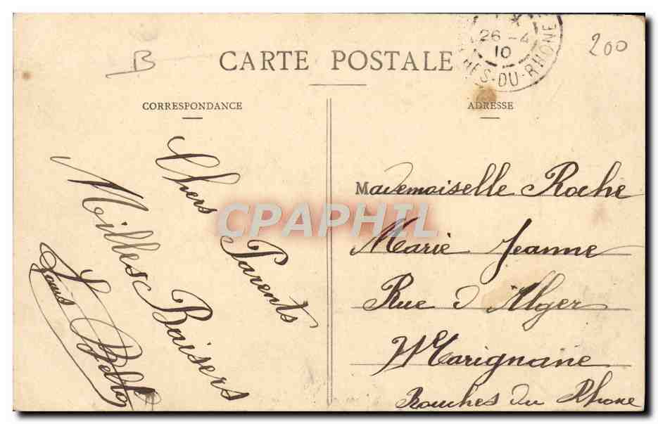 Le Calédonien, Vaisseau-Ecole — Port-Louis — Collection H. Laurent, n°3375 — Achterkant