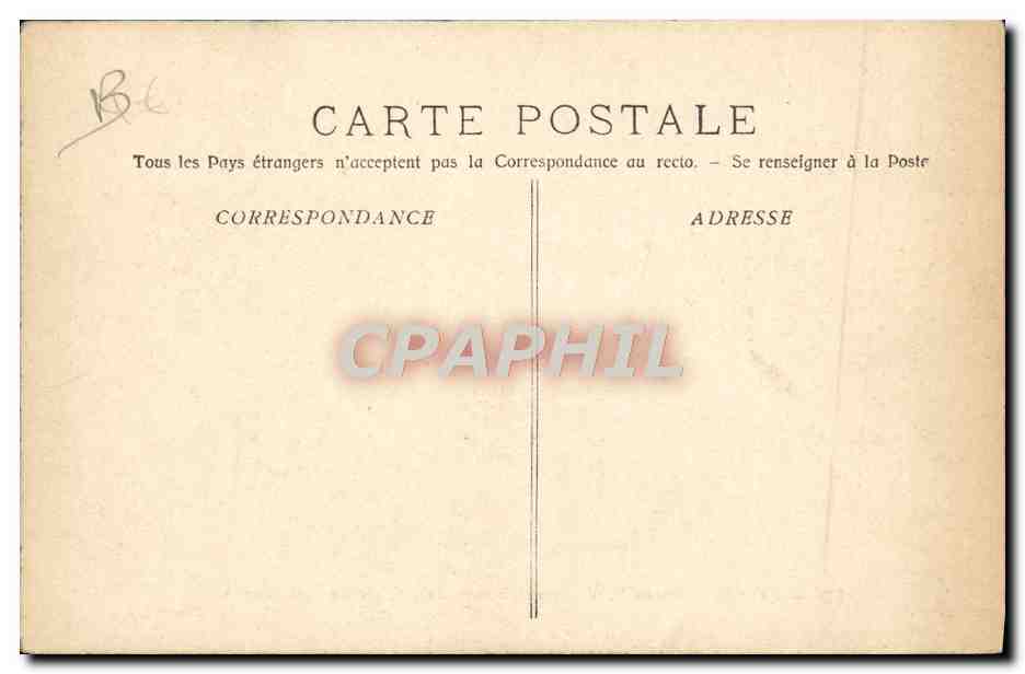 El "Calédonien" — Vaisseau annexe de la Escuela de Artillería — A. Bougault n°528 — Reverso