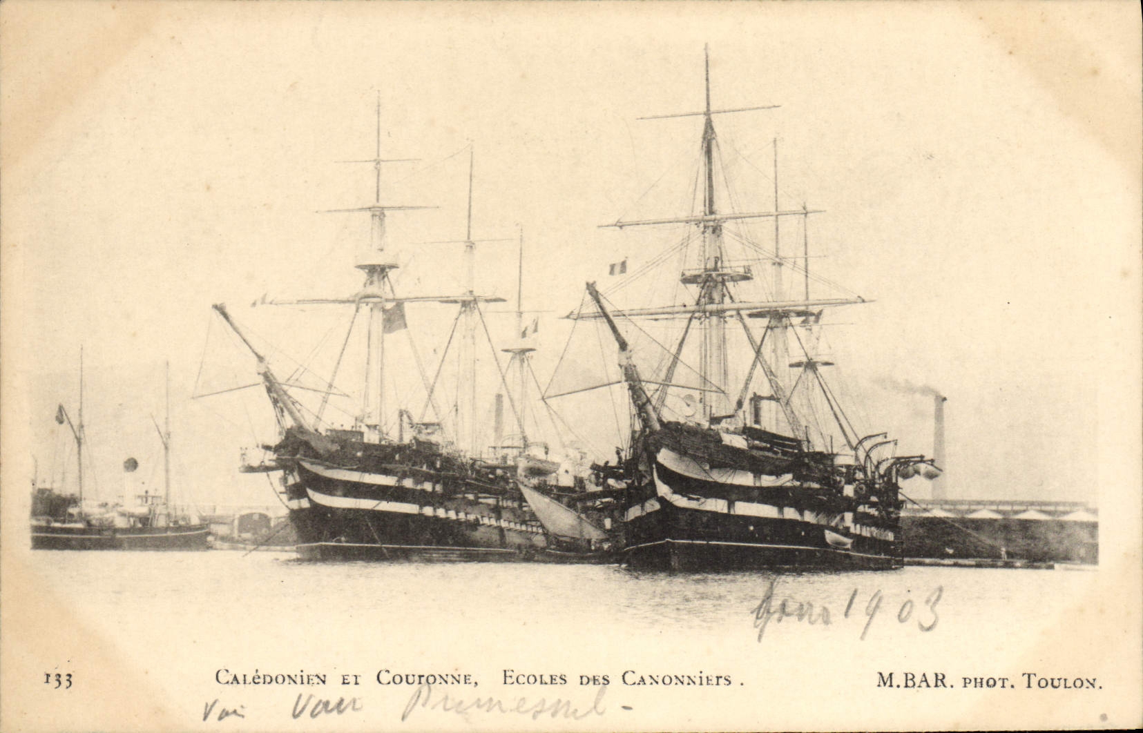 Calédonien e COUTONNE, Scuole dei Canonieri — M. BAR. fot. Tolone, n°133