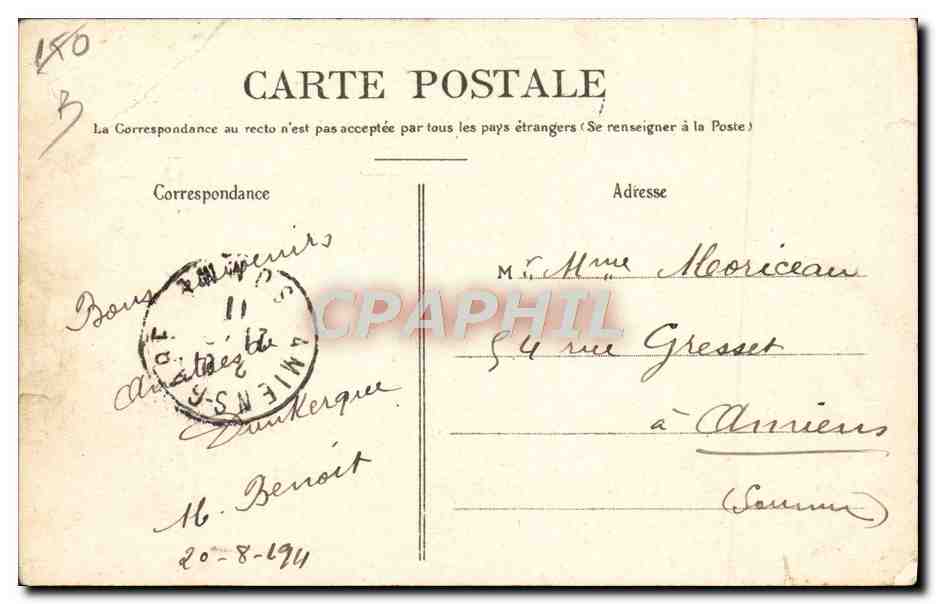 4 Mâts de la Maison Bordès — Dunkerque — PTD 48 — Reverso