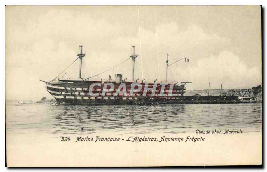L'Algésiras - Ancienne Frégate — Marina Francesa — Fotografía de Guende, n°524 - Anverso
