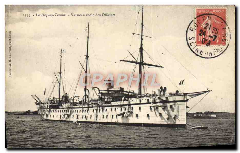 Le Duguay-Trouin — Vaisseau école des Officiers — Colección H. Laurent, Fort-Louis