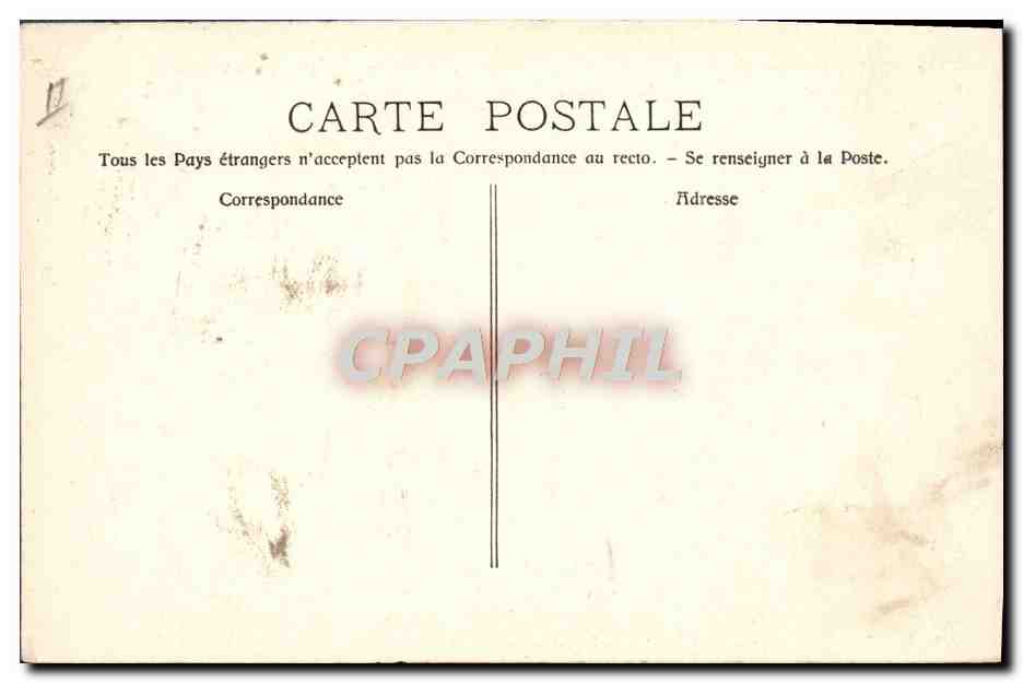 Voilier revenant des Indes — Pris par le mauvais temps dans la Mer Méditerranée — H. Grimaud, Marseille, D'après R. Dumont-Duparc, peintre de Marine — Verso
