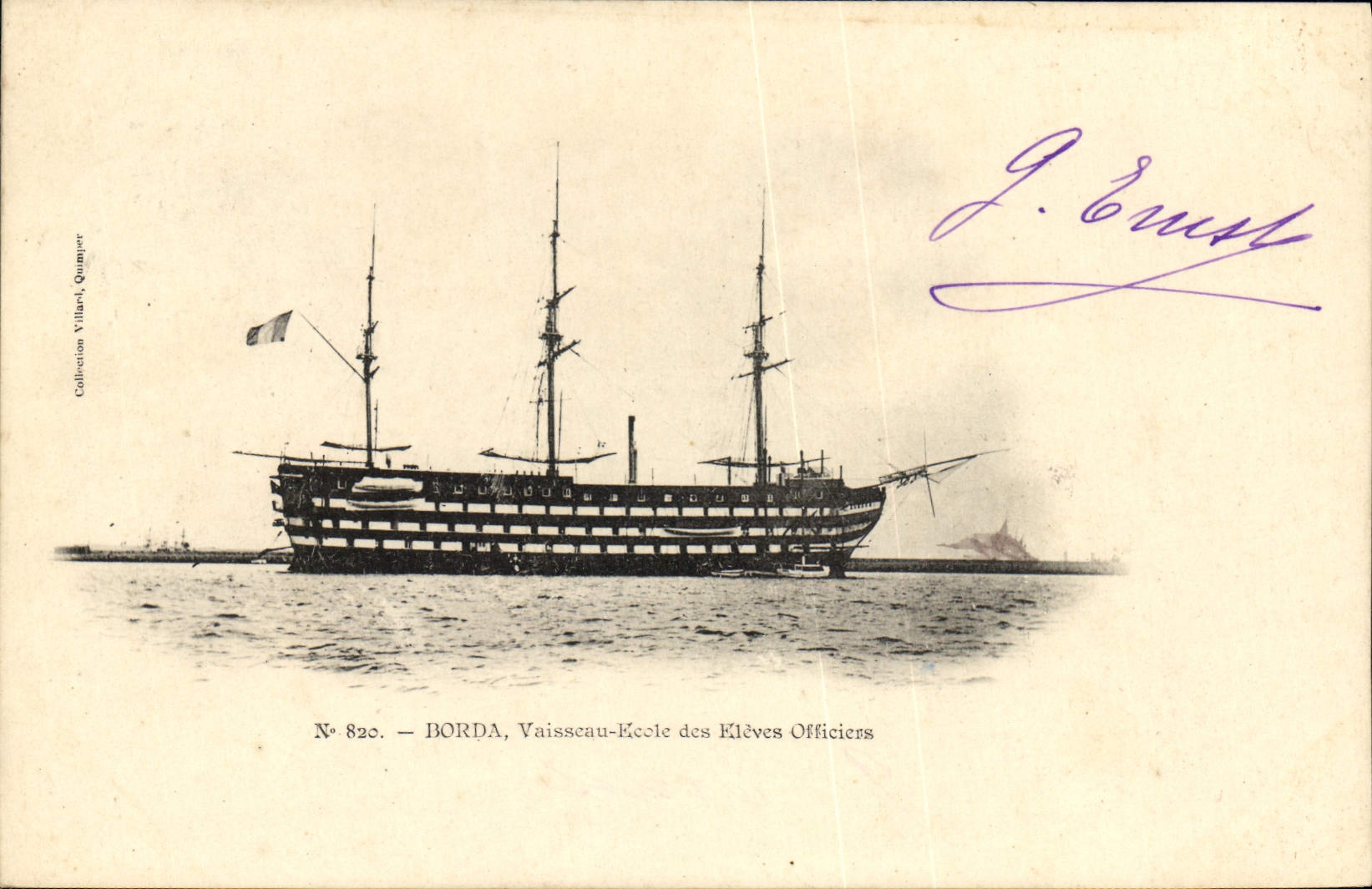 BORDA — Nave Scuola per Ufficiali in addestramento — Collezione Villar, Quimper, n° 820