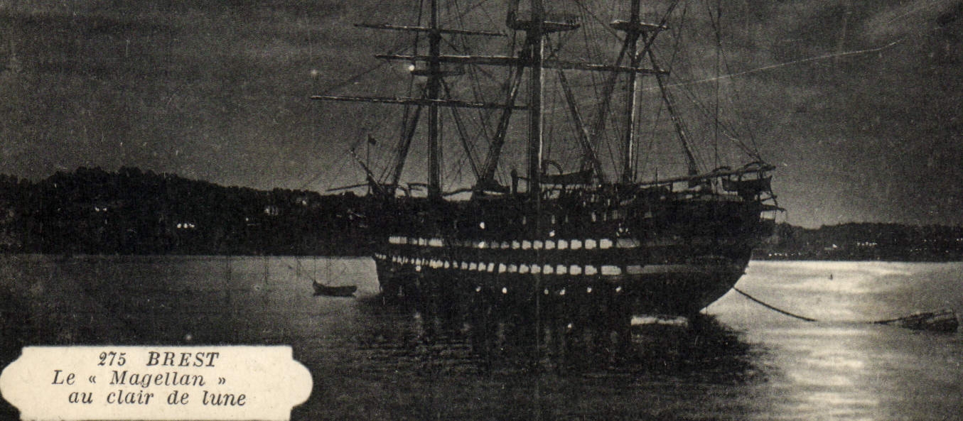 Brest — Le « Magellan » au clair de lune — Éditeur inconnu, n° 275