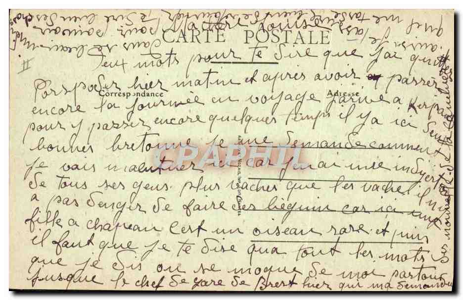 Brest — Le « Magellan » au clair de lune — Éditeur inconnu, n° 275 — Reverso