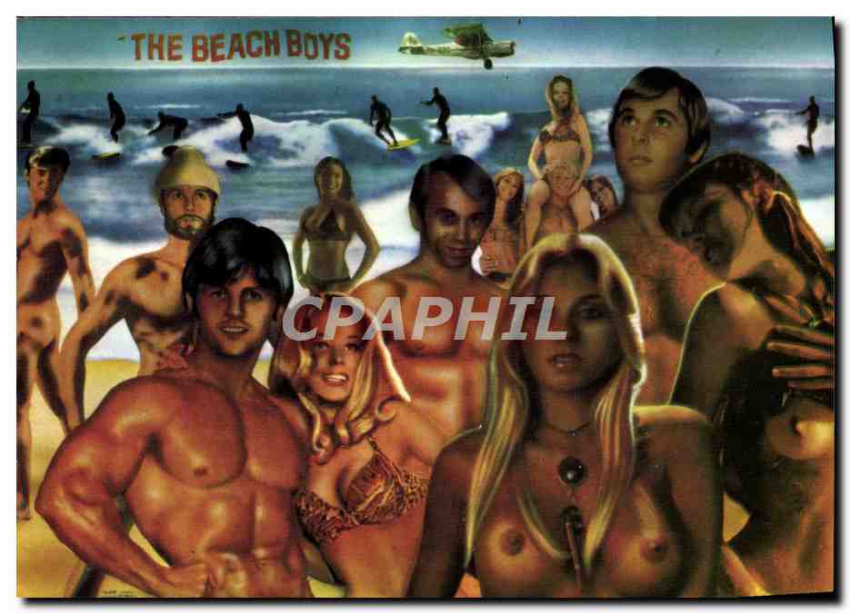 CPM Nu erotique Femme The beach boys Film Stars Ger Van Wulften