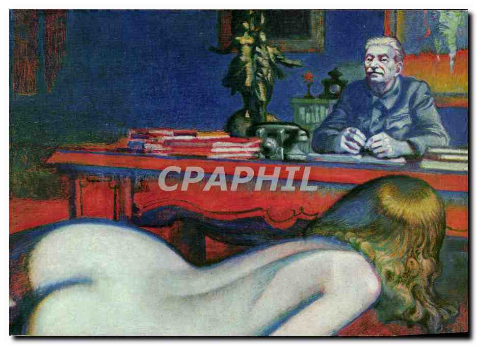 CPM Nu erotique Femme Illustrateur Staline de 5 a 7 Cyril Arnstam