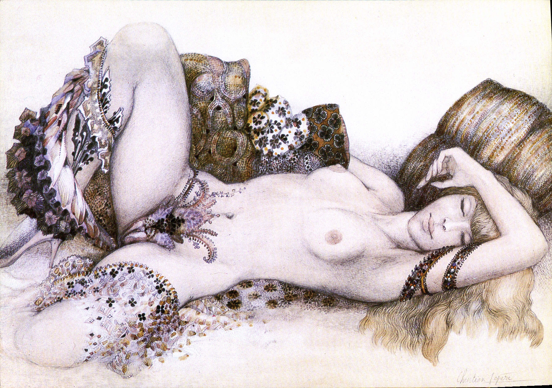CPM Nu erotique Femme Illustrateur L'abandon Lepere 