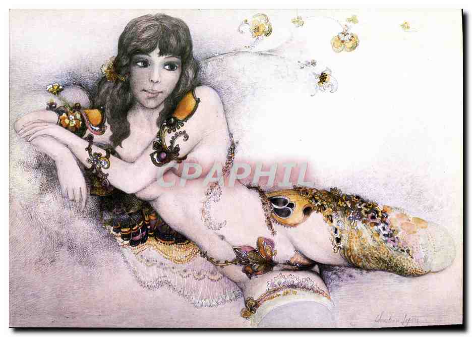 CPM Nu erotique Femme Illustrateur Bijoux choisis Lepere