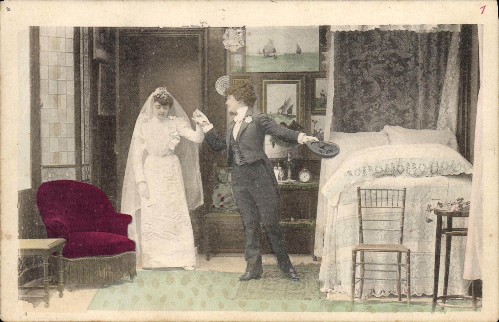 Mariage — scène de cérémonie — éditeur inconnu, n°7