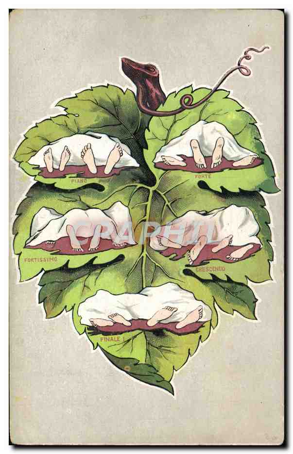 Piedi su foglie di vite — illustrazione musicale — editore sconosciuto