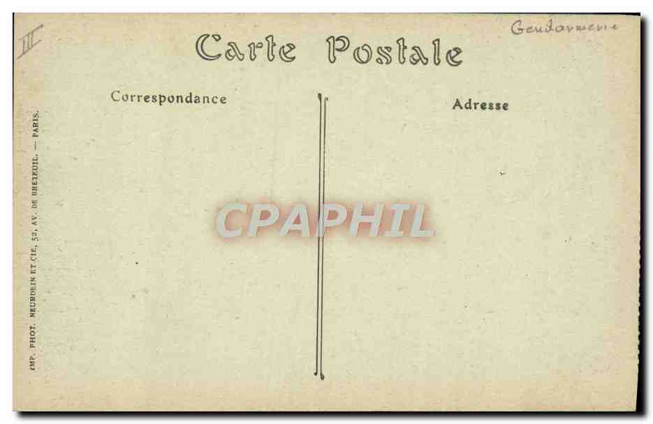 CPA Gendarmerie Noyon Mars 1917 Militaria  — Verso