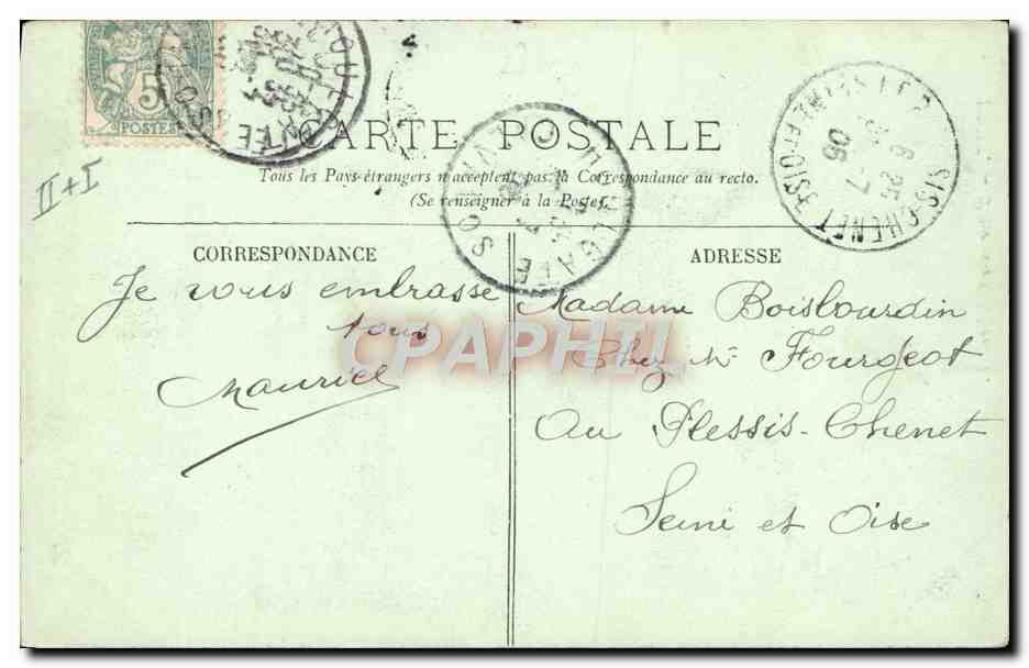 Dives — L'Ancienne Gendarmerie — LL. — n°7 — Reverso