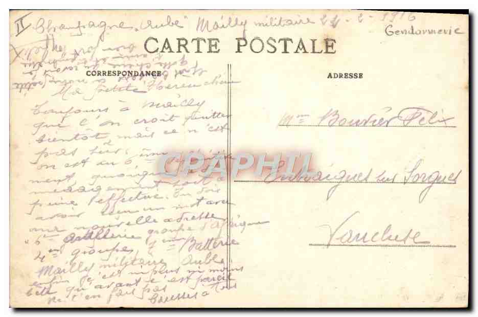 Sommesous — L'Ancienne Gendarmerie et la Route de Châlons après la Bataille de la Marne — Bazars Militaire A. Nieps — Reverso