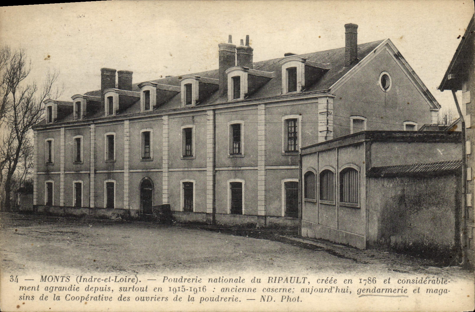 CPA Gendarmerie Monts Poudrerie nationale du Ripault 