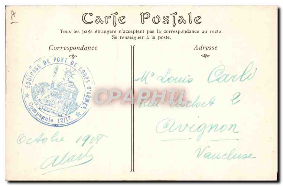 CPA Saint Mihiel La Gendarmerie et la prison  — Verso