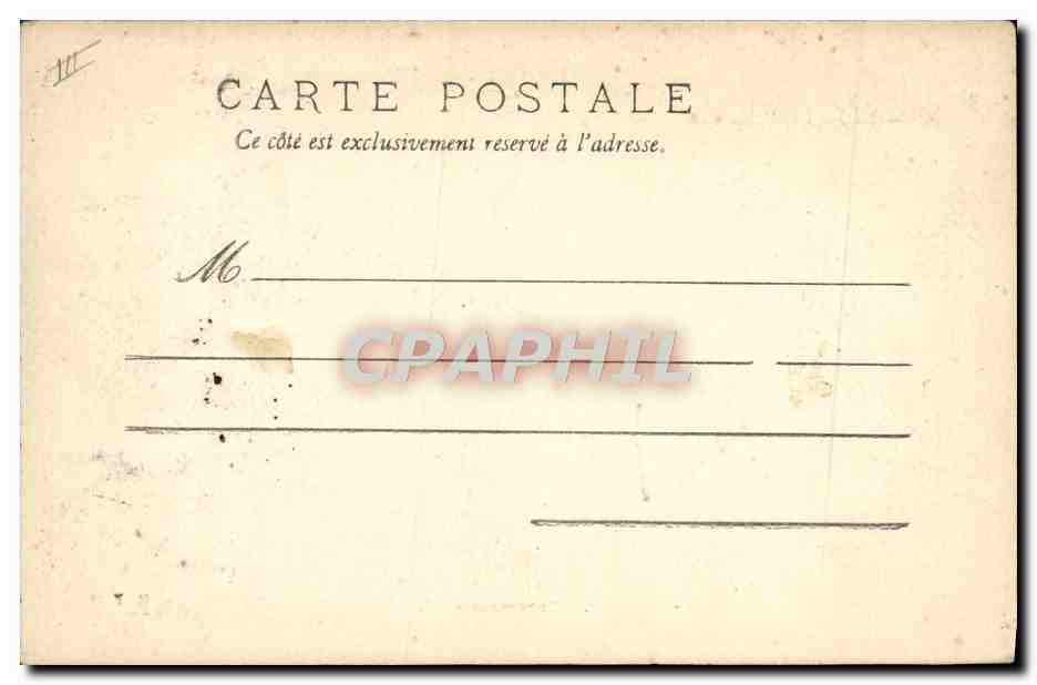 CPA Moulins Gendarmerie  — Verso