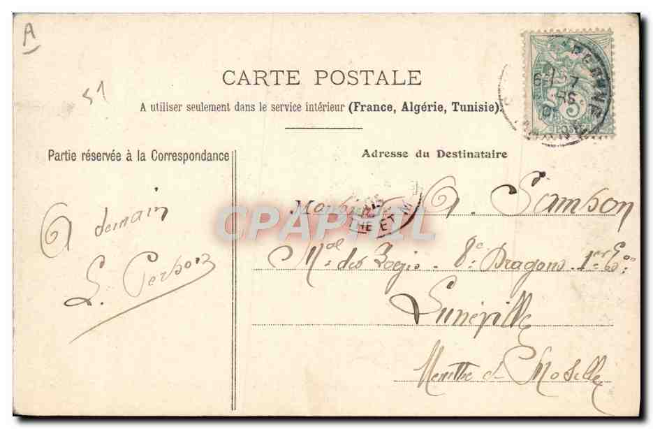 Sainte-Ménéhould — Gendarmerie. Ancienne Poste où Louis XVI fut reconnu par le fils du Maître de Poste Drouet. — Reverso