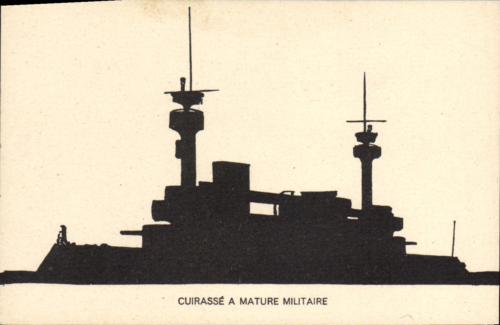 Cuirassé à Maturité Militaire — silhouette — Éditions du Pélican, Paris