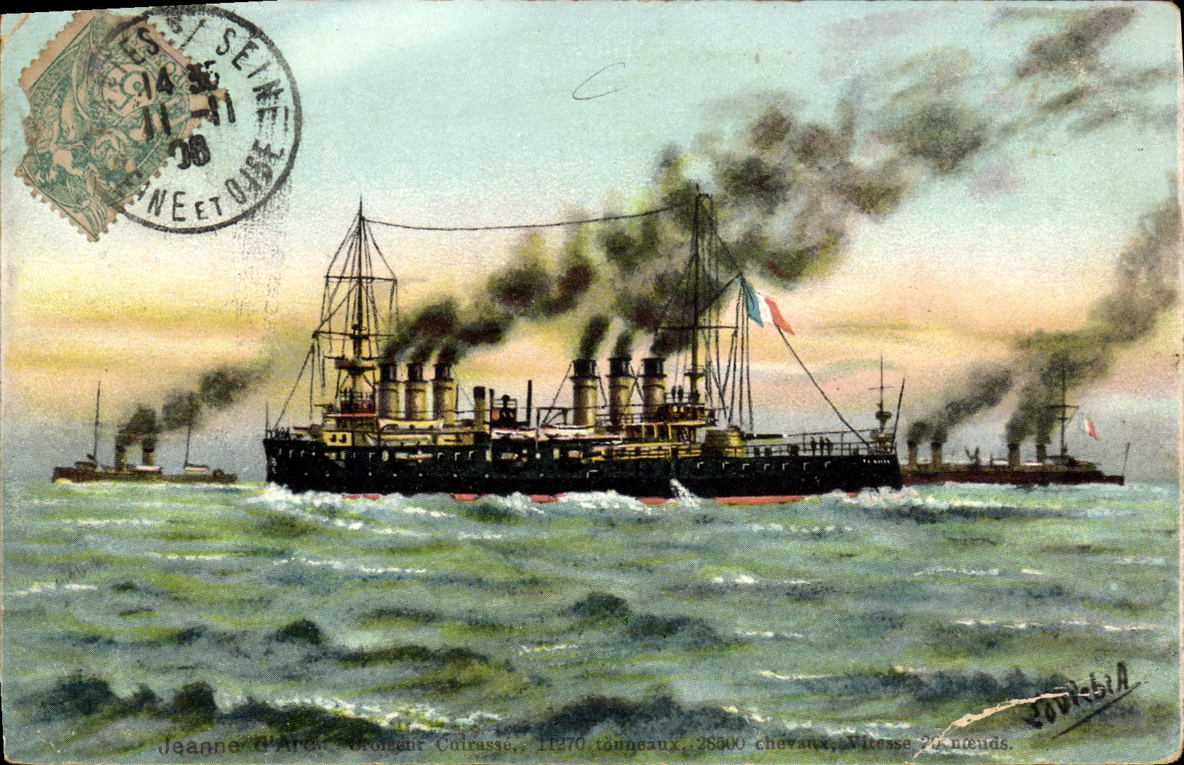 Crucero Corvus — Juana de Arco — Editor K. F. Editores, París, Serie 1050