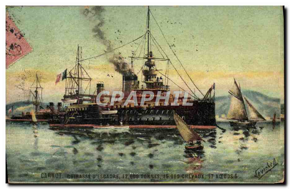 CPA Bateau Carnot Cuirasse d'escadre 