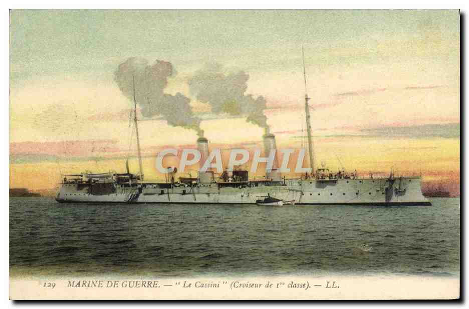 CPA Bateau Le Cassini Croiseur de 1ere classe