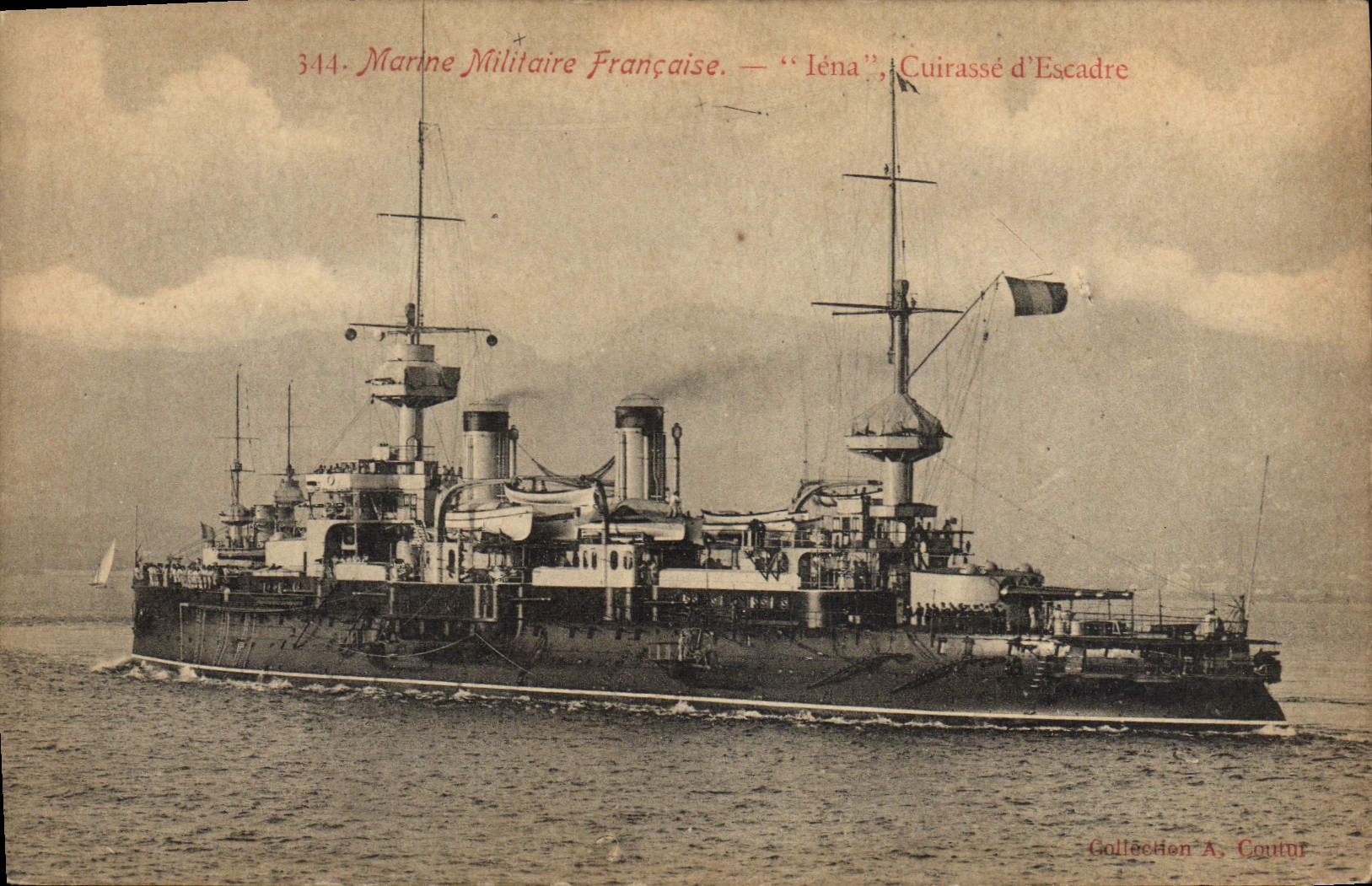 CPA Bateau Iena Cuirasse d'escadre 