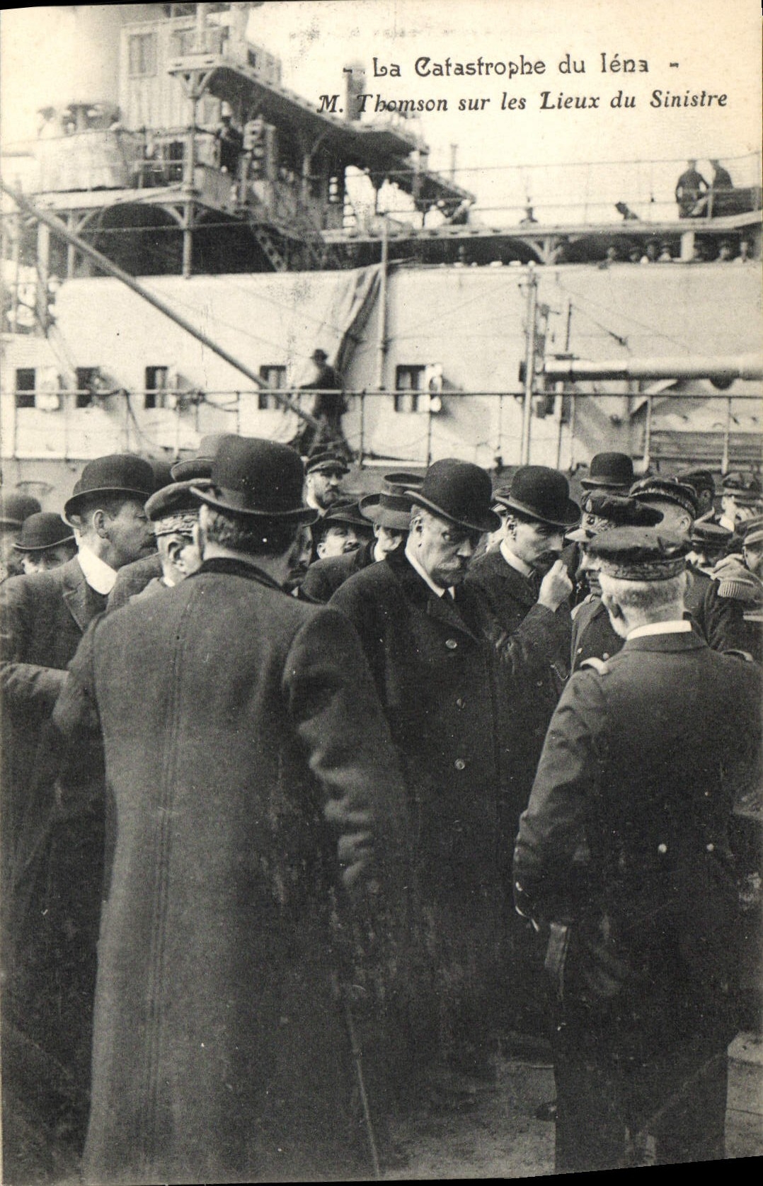 M. Thomson sur les Lieux du Sinistre — La Catastrophe du Léna — Photo Atelier Beaudouin-Vincent, Marseille
