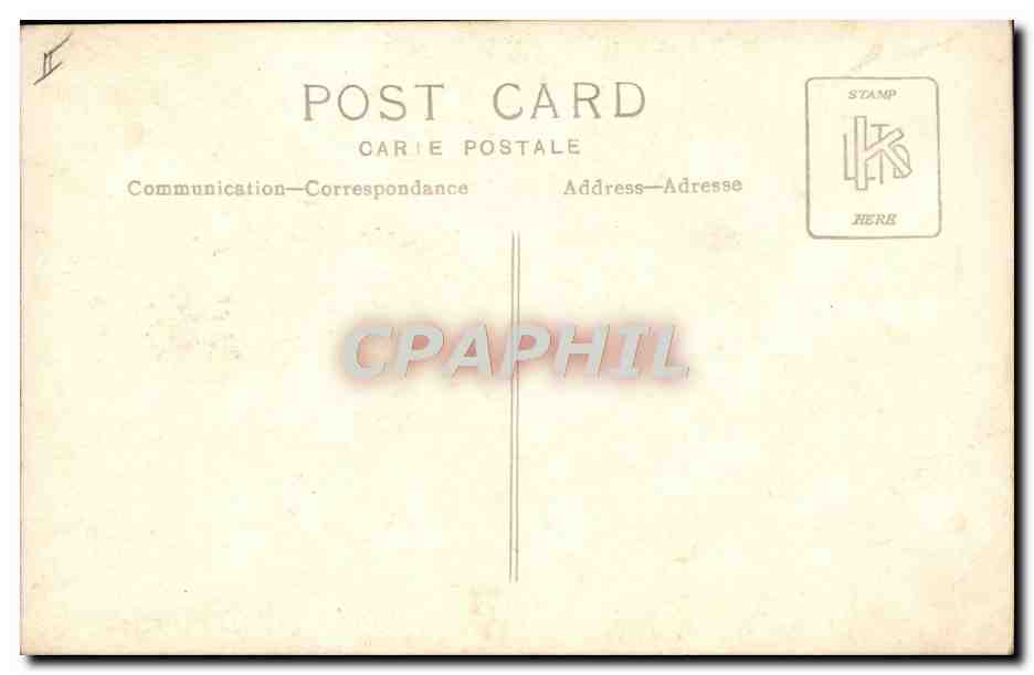 CARTE PHOTO Bateau  — Verso