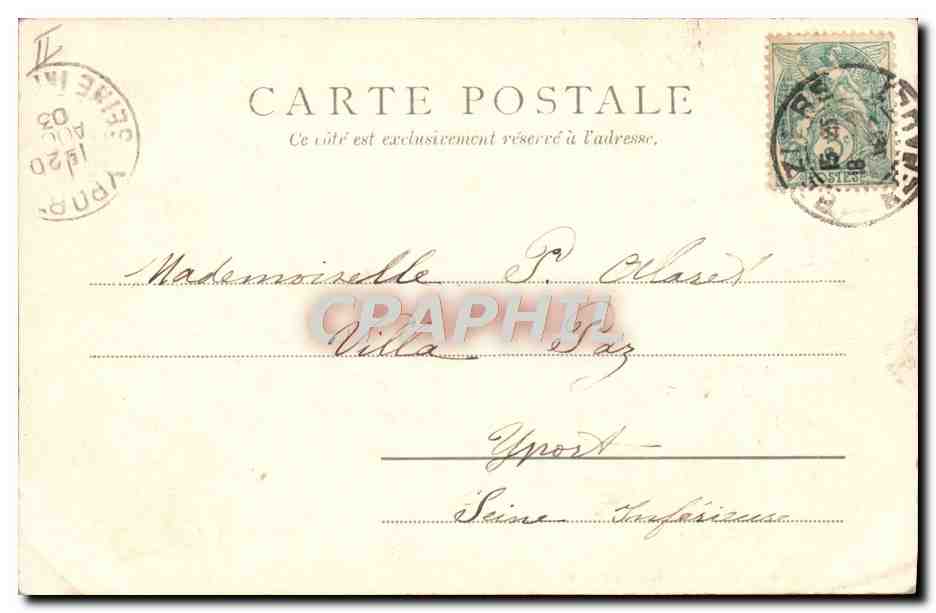 CPA Le Theatre Beziers — Verso