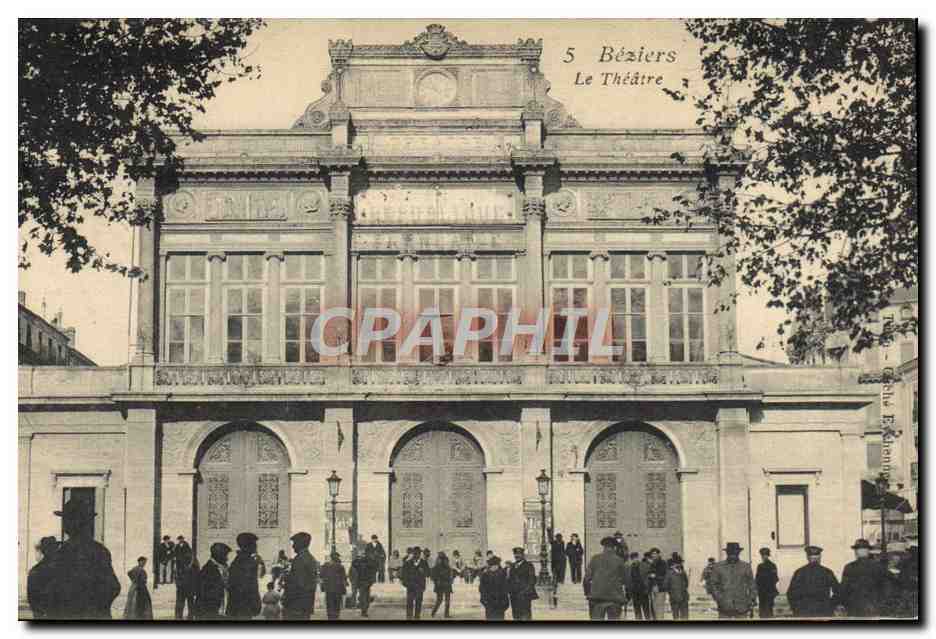 Béziers — Le Théâtre — Éditeur non identifié, n° de série non visible