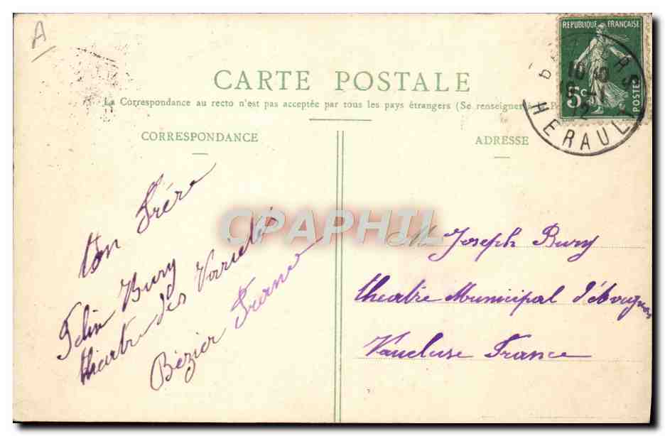 Béziers — Music-Hall des Variétés — Édouard Boullet, n°18 — Reverso