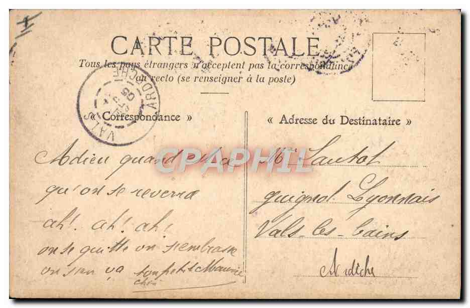CPA Bordeaux Le grand Theatre  — Verso