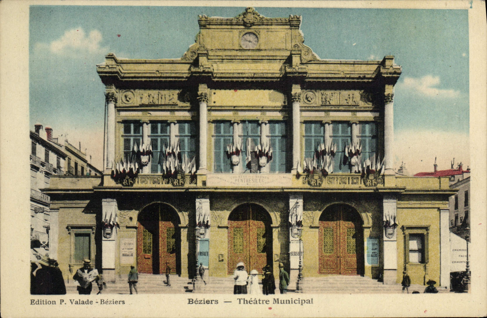 Béziers — Municipales Theater — Edition P. Valade