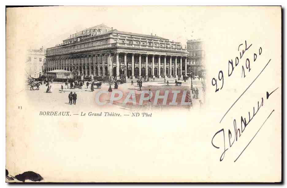 CPA Le grand Theatre Bordeaux 