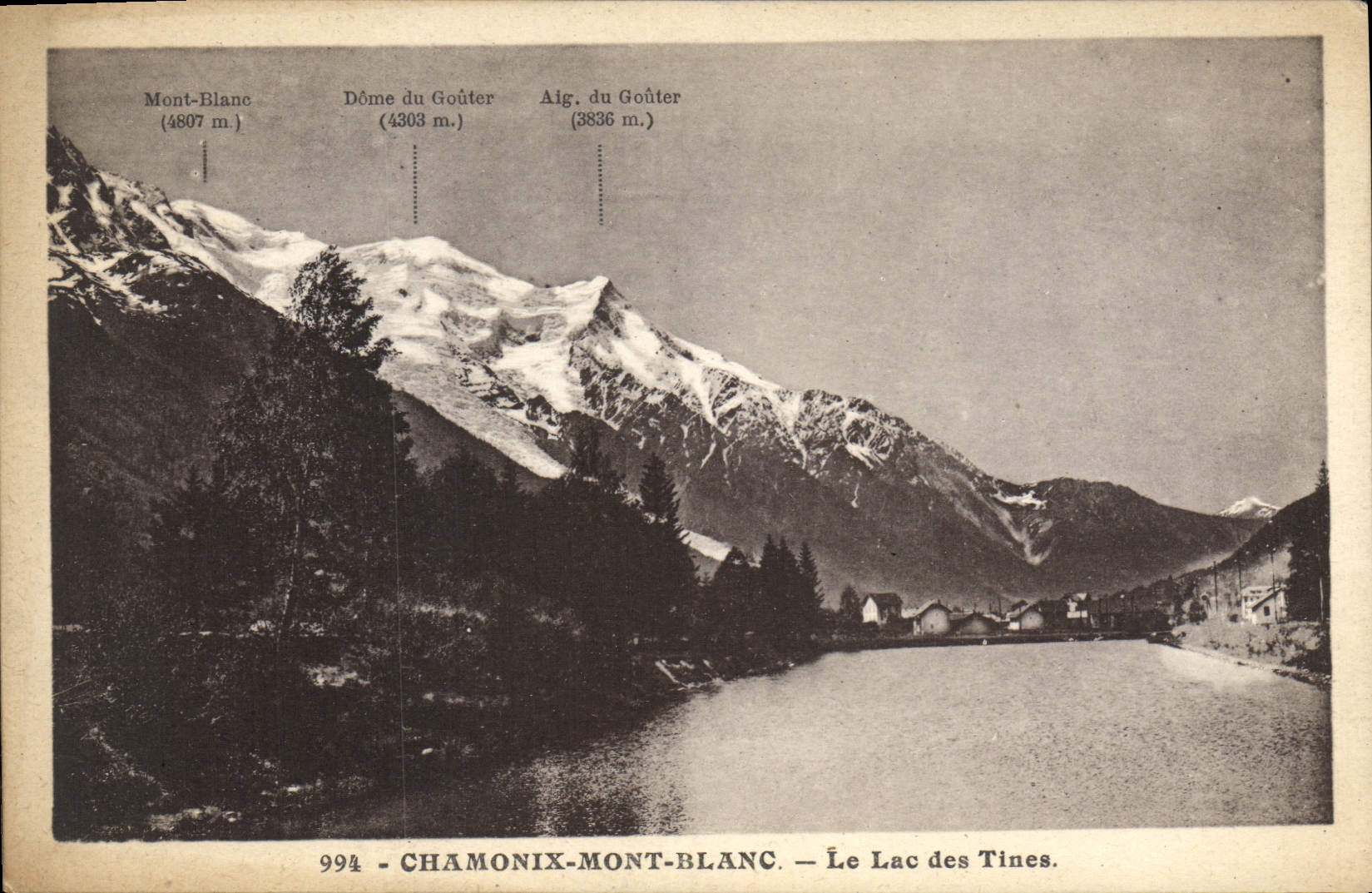 CPA Chamonix Mont Blanc Le Lac Des Tines