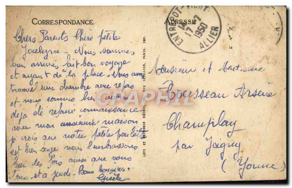CPA Vichy L'eglise Saint Louis Vue panoramique — Verso