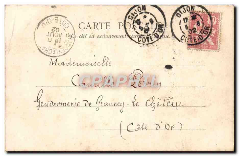 CPA Paris Chambre Des Deputes — Verso