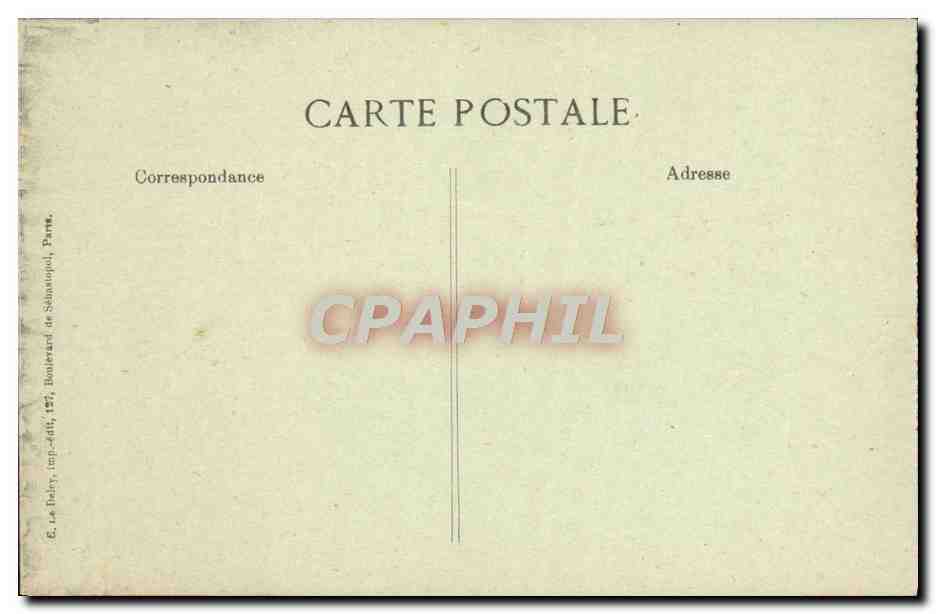 CPA Paris Arc De Triomphe De I'Etoile — Rückseite