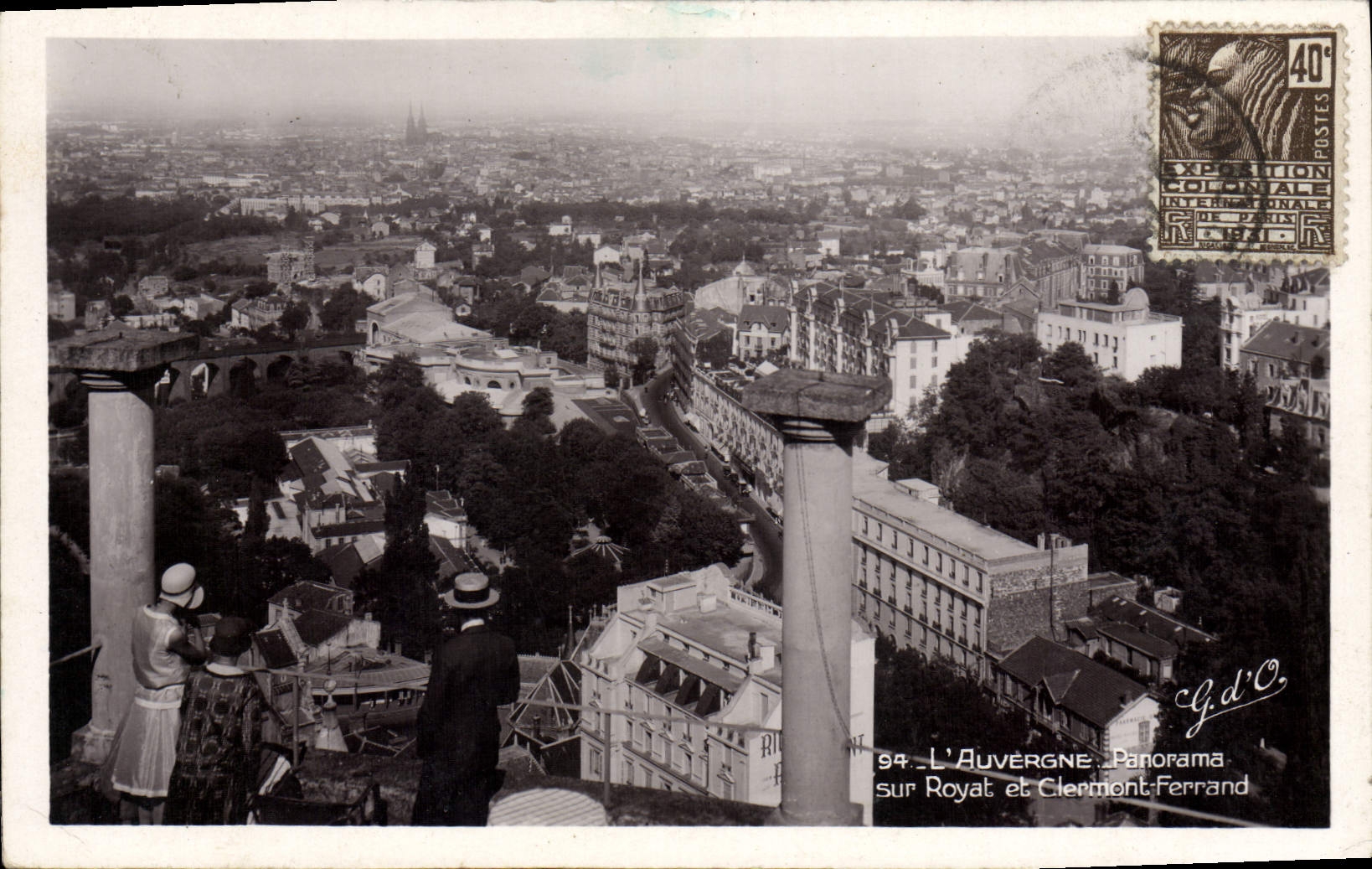CPA L'Auvergne Panorama Sur Royat Et Clermont Ferrand