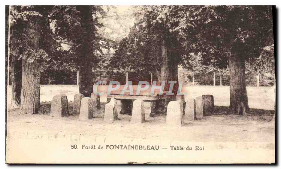 Bosque de Fontainebleau — Mesa del Rey - Anverso