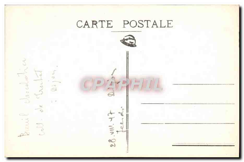 CPA Musee De Dijon Le Soir Adolphe Appian Lyon Don de M Gaston Joliet prefet de la Vienne  — Verso